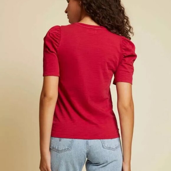 NATION LTD Cleo 70's Tuxedo Tee Heartbreaker Size XS, NWT - Picture 5 of 10